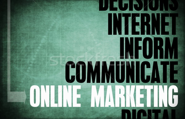 Online marketing mag elvek üzlet retro digitális Stock fotó © kentoh