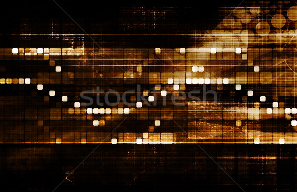 Intégré flux de travail affaires ordinateur web industrielle Photo stock © kentoh