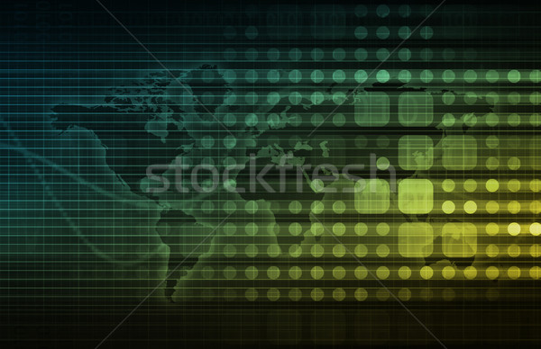 Digitale multimedia inhoud levering online abstract Stockfoto © kentoh
