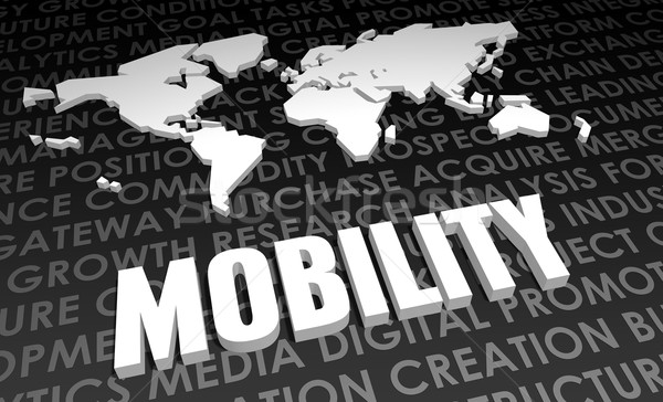 Сток-фото: мобильность · промышленности · глобальный · стандартный · 3D · карта