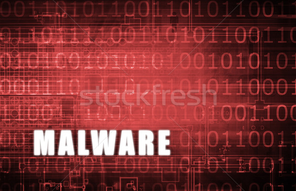 Malware cyfrowe dwójkowy ostrzeżenie streszczenie komputera Zdjęcia stock © kentoh