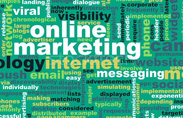 Online marketing márka technológia művészet számítógép internet Stock fotó © kentoh