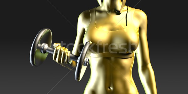 Stock photo: Girl Working Out