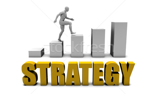 Strategie Business Prozess Corporate Gold Stock foto © kentoh