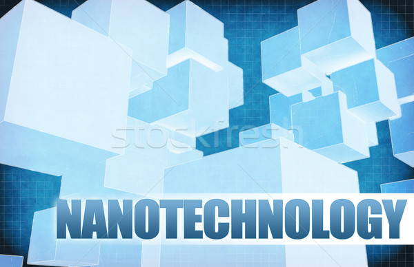 Nanotechnológia futurisztikus absztrakt bemutató csúszda terv Stock fotó © kentoh