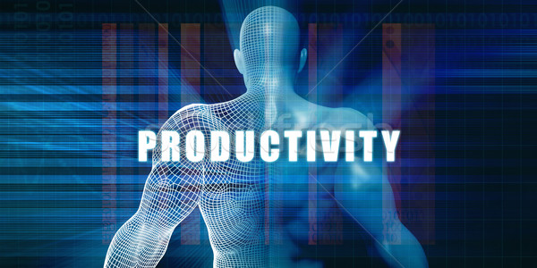 Produktivitás futurisztikus absztrakt technológia Stock fotó © kentoh