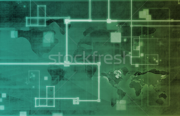 Netwerk bedrijf oplossing business model Stockfoto © kentoh