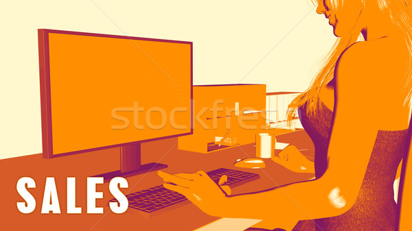 Sales Concept Course Stock photo © kentoh