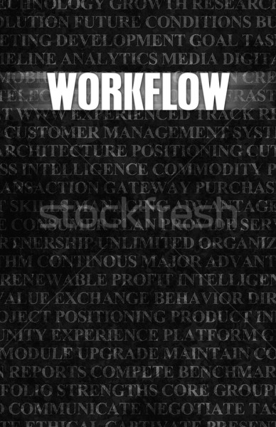 Workflow business motivatie stenen muur muur achtergrond Stockfoto © kentoh