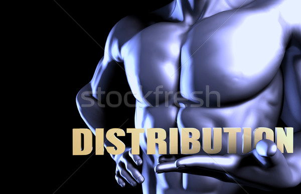 Distribution homme d'affaires technologie entreprise noir [[stock_photo]] © kentoh