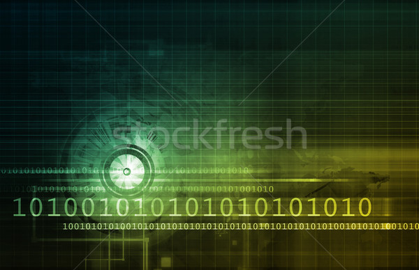 Ordenador seguridad digital línea datos tecnología Foto stock © kentoh