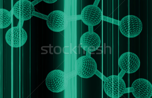 Partícula escanear ciencia átomo hasta cerca Foto stock © kentoh