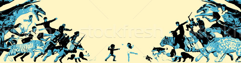 Játék idő gyerekek játékok tömeg háttér Stock fotó © kentoh