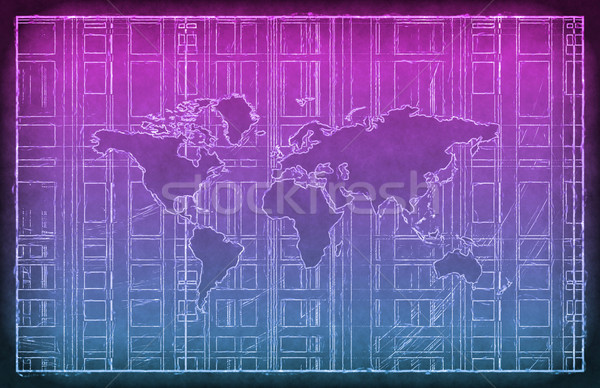 Date reţea corporativ serviciu software-ul creator Imagine de stoc © kentoh