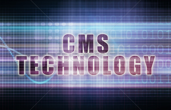 Cms tecnología tecnología negocios tabla arte Foto stock © kentoh