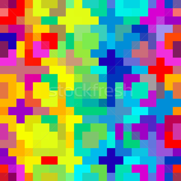 бесшовный Пиксели красочный Creative весело Сток-фото © kentoh