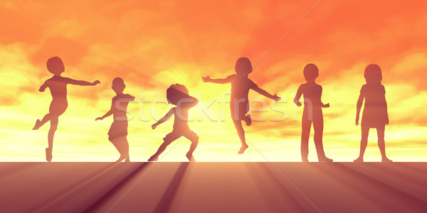 Active Lifestyle for Children Stock photo © kentoh