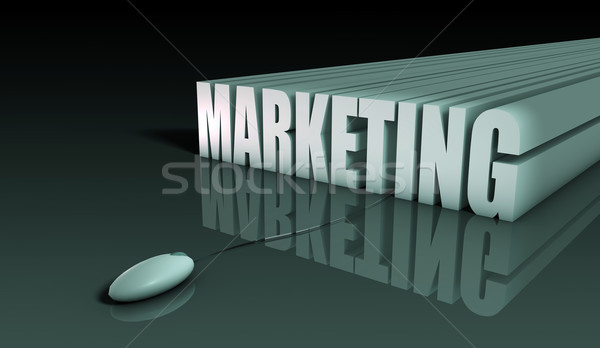 Internet marketing muis 3D abstract technologie web Stockfoto © kentoh