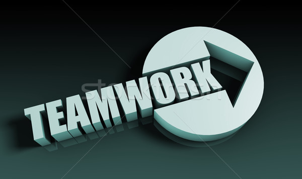 Teamwerk pijl business werk sleutel team Stockfoto © kentoh