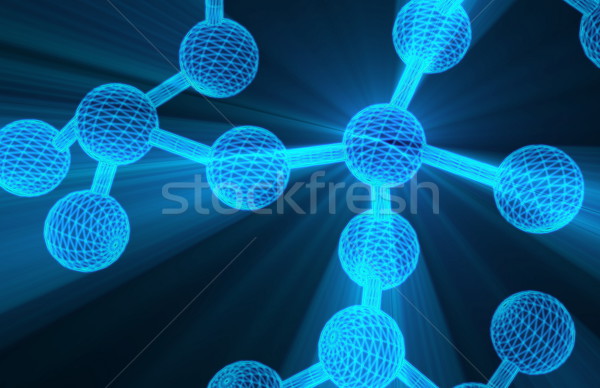Molekulák nukleáris kutatás spirál izzó tudomány Stock fotó © kentoh