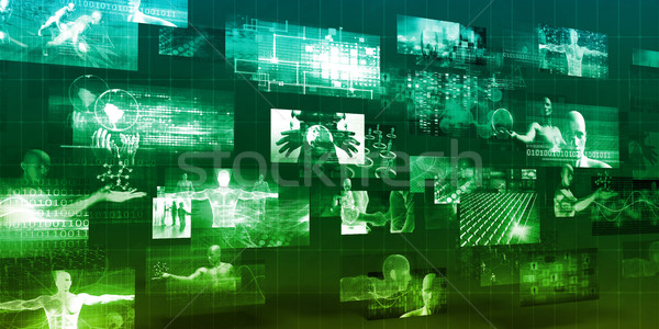 Moving Screens Analysis Stock photo © kentoh