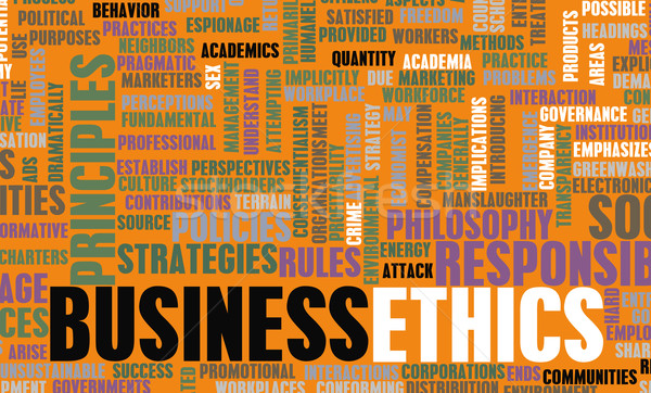 Business Ethik abstrakten Design Corporate Erfolg Stock foto © kentoh