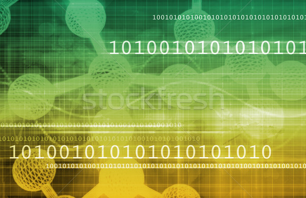 Stockfoto: Genetica · technologie · onderzoek · wetenschap · kunst · achtergrond