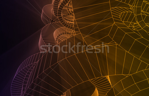 Wireframe Abstract Stock photo © kentoh