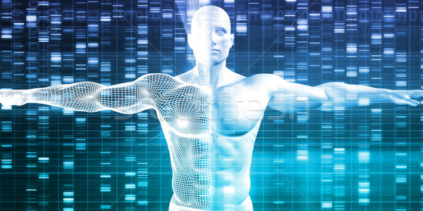 DNA鑑定を 遺伝の コード 科学 抽象的な 技術 ストックフォト © kentoh