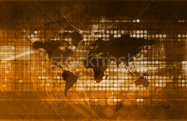 Economisch ontwikkeling kunst abstract achtergrond Stockfoto © kentoh