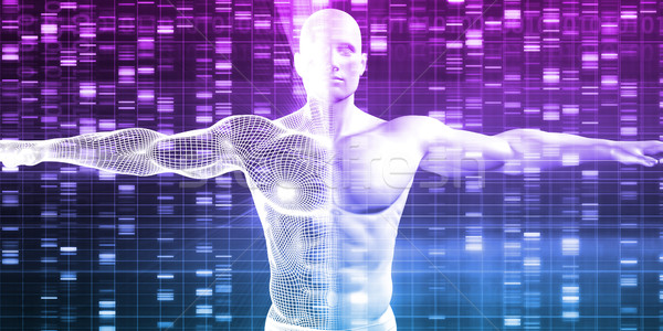 Genetica ştiinţă date educaţie viaţă ADN-ul Imagine de stoc © kentoh