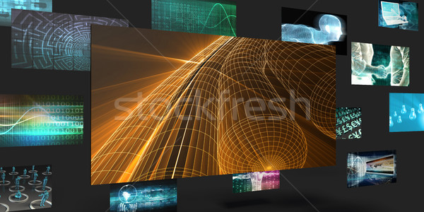 Precisão engenharia de vendas marketing abstrato parede Foto stock © kentoh