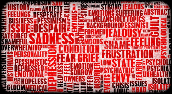 Negative Emotionen Gebäude up Stress Hintergrund Stock foto © kentoh