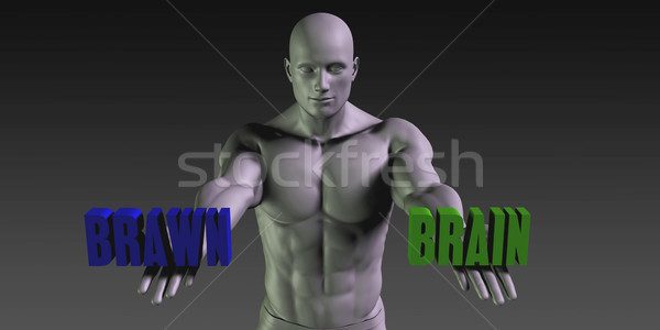 Brain vs Brawn Stock photo © kentoh