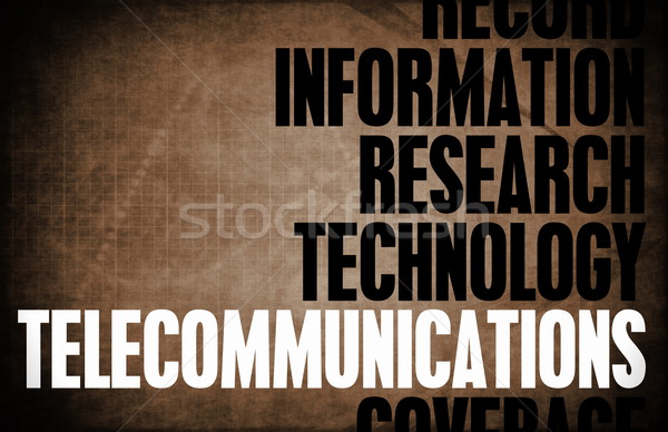 Telecommunicatie kern principes business technologie achtergrond Stockfoto © kentoh