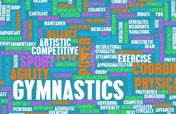 Gimnastică competitiv sportiv artă abstract Imagine de stoc © kentoh