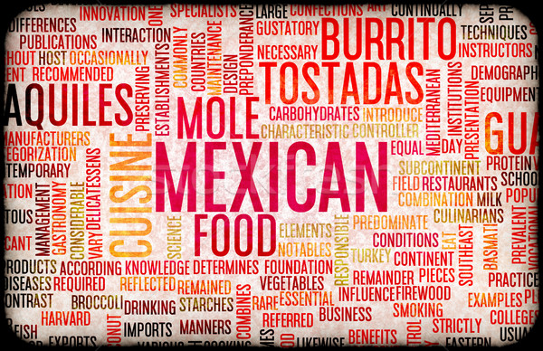 Mexican Food Menu Stock photo © kentoh