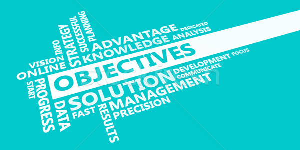 Stock photo: Objectives Presentation Background