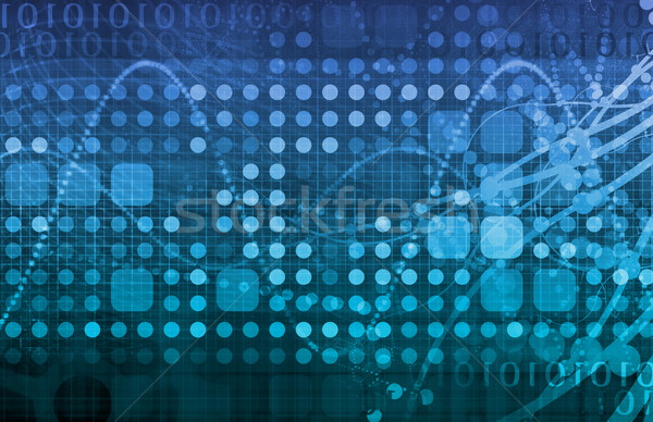 Sicherheit Netzwerk Daten Monitor Business Web Stock foto © kentoh