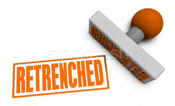 Retrenched Stamp Stock photo © kentoh