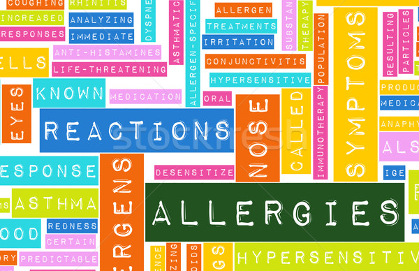 Allergien allergische Textur Frühling medizinischen Gesundheit Stock foto © kentoh
