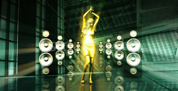 Partij trance muziek concert achtergrond disco Stockfoto © kentoh