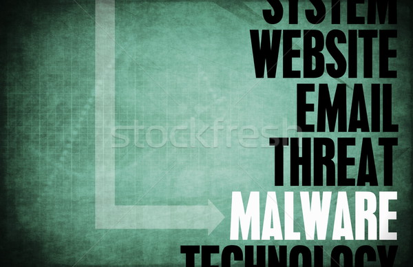 Malware számítógép biztonság fenyegetés védelem hálózat Stock fotó © kentoh