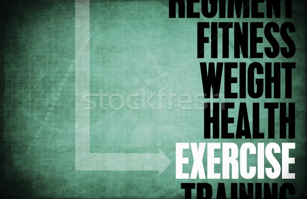 Exercice core principes affaires fitness bleu [[stock_photo]] © kentoh