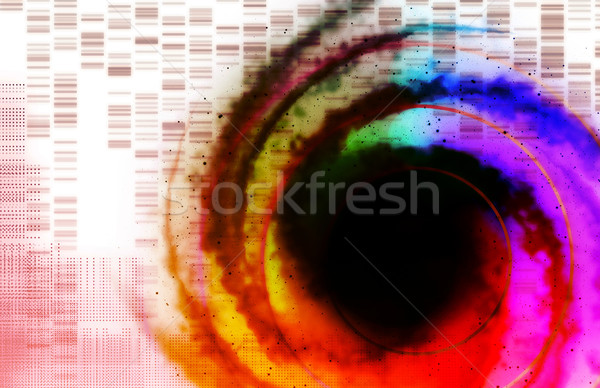 Futurista abstrato tecnologia arte médico rede Foto stock © kentoh