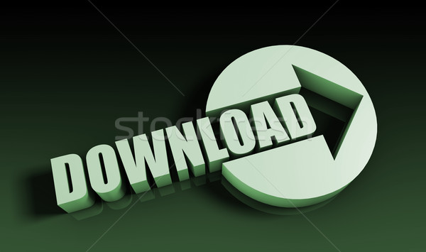 Downloaden pijl business sleutel grafiek presentatie Stockfoto © kentoh