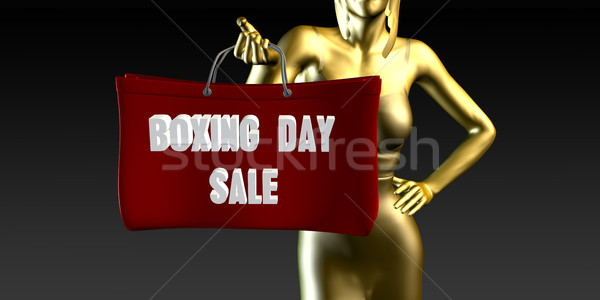 Stock photo: Boxing Day Sale