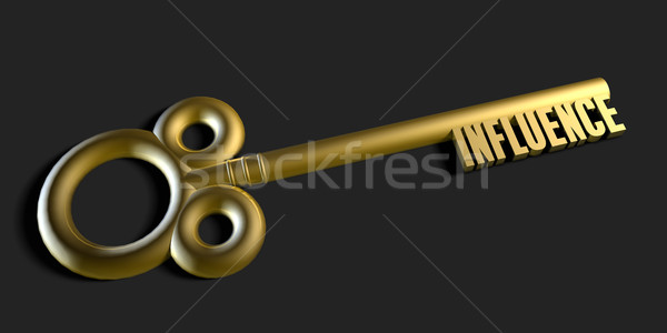 Kulcs befolyás fekete arany információ ötlet Stock fotó © kentoh