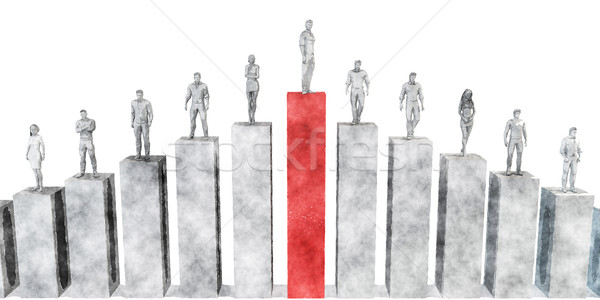 Climb the Corporate Ladder Stock photo © kentoh