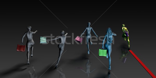 Сток-фото: женщины · торговых · мешки · девушки · моде